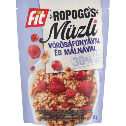 Fit ropogós müzli vörösáfonyával és málnával 200 g