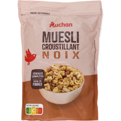 Auchan Kedvenc crunchy müzli mogyorós 450 g