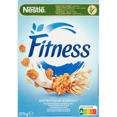 Nestlé Fitness gabonapehely teljes értékű búzával, vitaminokkal és ásványi anyagokkal 375 g