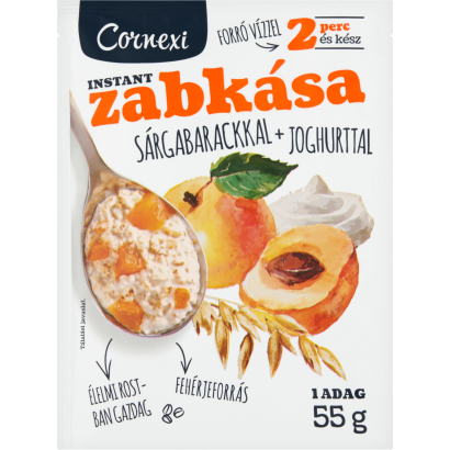 Cornexi sárgabarackos-joghurtos instant zabkása 55 g