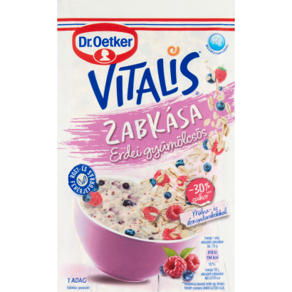 Dr. Oetker Vitalis erdei gyümölcsös zabkása alappor 53 g
