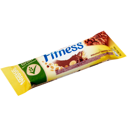 Nestlé Fitness tejcsokoládés-banános gabonapehely-szelet vitaminokkal és ásványi anyagokkal 23,5 g