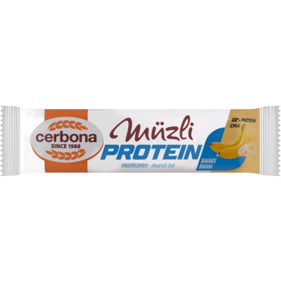 Cerbona Protein fehérjében gazdag banános müzliszelet 35 g