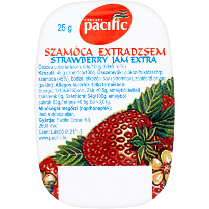 Pacific szamóca extra dzsem 25 g
