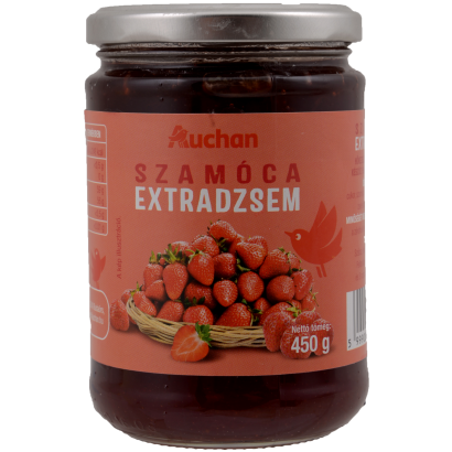 Auchan Kedvenc szamóca extradzsem 450 g