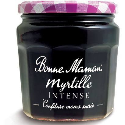 Bonne Maman Intense áfonya lekvár 30%-kal kevesebb cukortartalommal 335 g