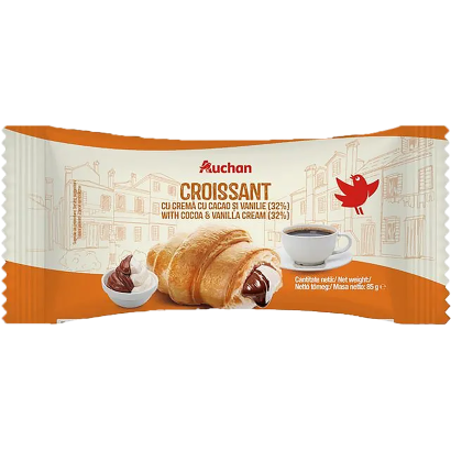 Auchan Kedvenc kakaós-vanilliás croissant 85 g