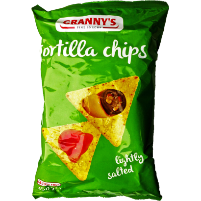 Grannys enyhén sós tortilla chips gluténmentes 150g