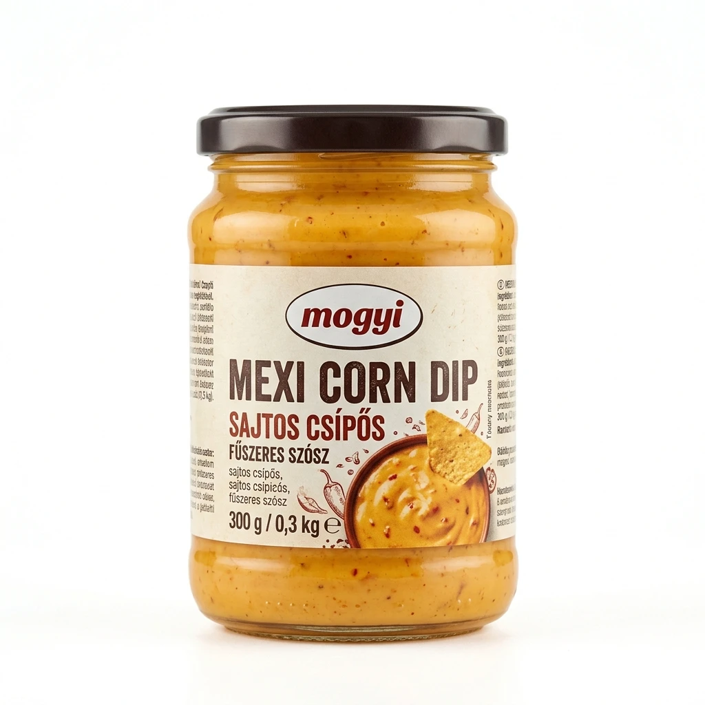 Mogyi Mexi Corn Dip sajtos csípős, fűszeres szósz 300 g