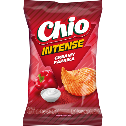 Chio Chips Intense tejfölös-paprikás ízű burgonyachips 55 g