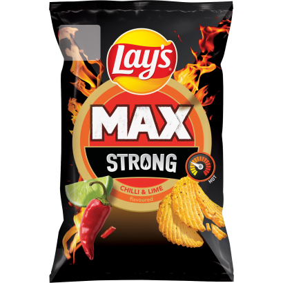 Lay's Strong csípőspaprika- és limeízű burgonyachips 55 g