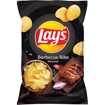 Lay's burgonyachips BBQ borda jellegű ízesítéssel 130 g