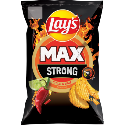 Lay's Strong csípőspaprika- és limeízű burgonyachips 120 g