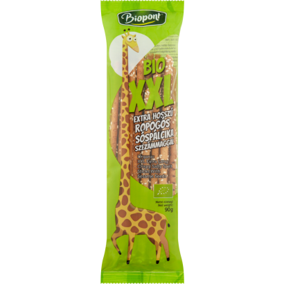 Biopont bio XXL extra hosszú ropogós sóspálcika szezámmaggal 90 g