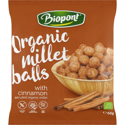 Biopont bio gluténmentes fahéjas kölesgolyó 60 g