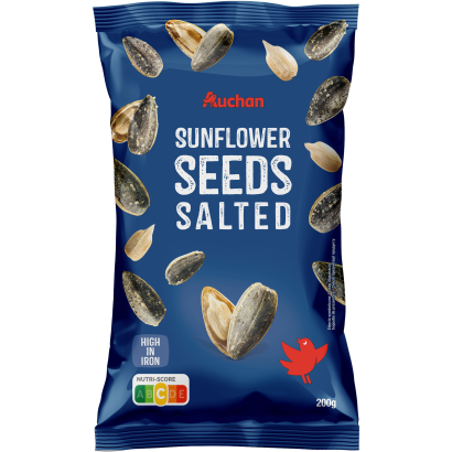 Auchan pirított sózott napraforgómag 200 g