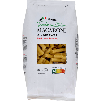 Auchan Kedvenc Tavola in Italia Al Bronso makaróni durum száraztészta 500 g