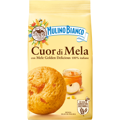 Mulino Bianco Cuor di Mela almadzsemmel töltött omlós keksz 250 g