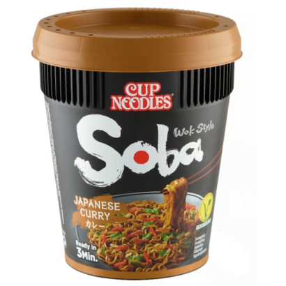 Cup Noodles Soba instant tészta búzalisztből japán jellegű curry ízesítő szósszal 90 g