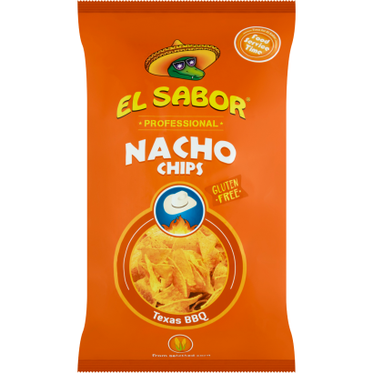 El Sabor nacho chips barbeque ízesítéssel 425 g