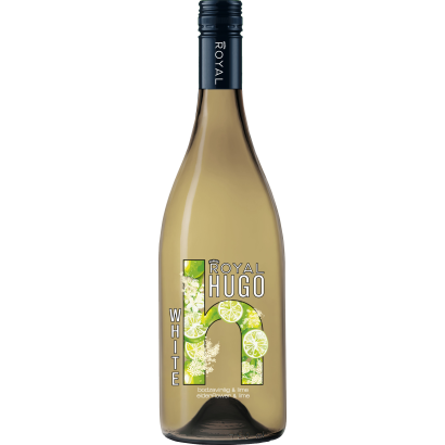 Royal White Hugo bodzavirág- és lime ízű, szénsavas, ízesített boralapú ital 7,3% 750 ml