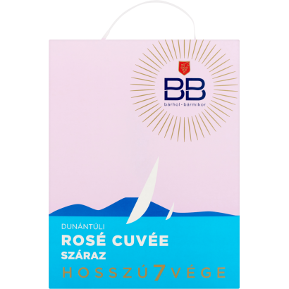 BB Hosszú7vége Dunántúli Rosé Cuvée száraz rosébor 3 l
