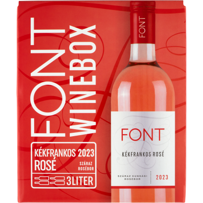 Font Kunsági Kékfrankos Rosé száraz rosé bor 12% 3 l