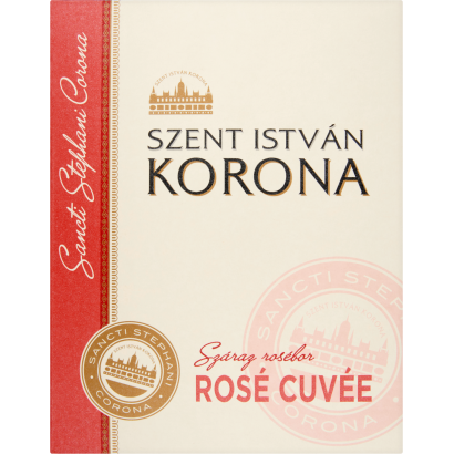 Szent István Korona Dunántúli Rosé Cuvée száraz rosébor 12,5% 3 l