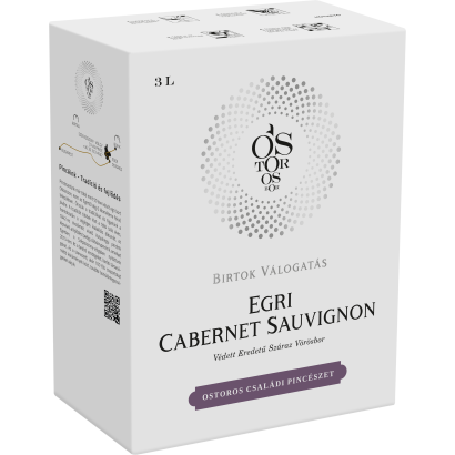 Ostorosbor Bag-In-Box Egri Cabernet Sauvignon száraz vörösbor 12,5% 3 l