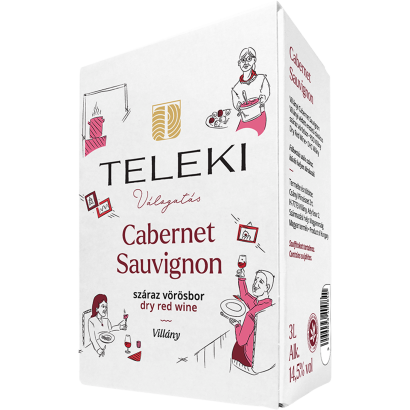 Teleki Válogatás Villányi Cabernet Sauvignon száraz vörösbor 3 l