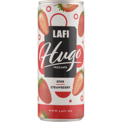 Lafi Hugo Frizzante eper ízű szénsavas boralapú koktél 7% 250 ml