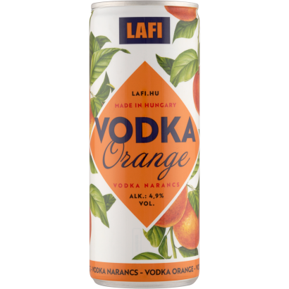Lafi vodka narancs alkoholos szénsavas ital 4,9% 250 ml