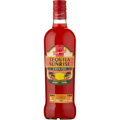 Tropical Classic Style Tequila Sunrise Cocktail Alacsony alkoholtartalmú ital 7% 0,7 l