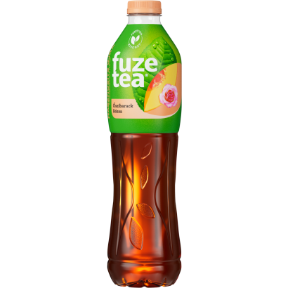 Fuze Tea szénsavmentes őszibarack- és rózsaízű üdítőital fekete tea kivonattal 1,5 l