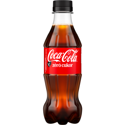Coca-Cola zéró cukor colaízű energiamentes szénsavas üdítőital édesítőszerekkel 300 ml