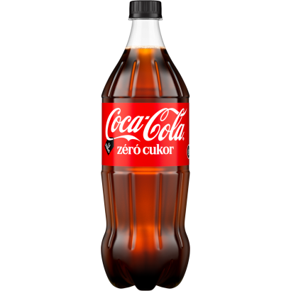 Coca-Cola zéró cukor colaízű energiamentes szénsavas üdítőital édesítőszerekkel 1 l
