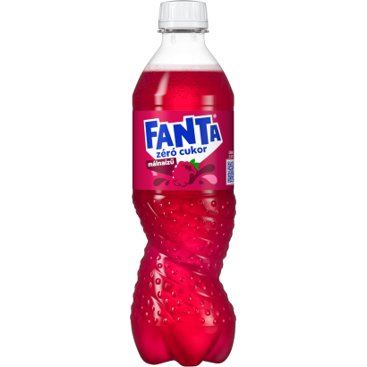 Fanta zéró cukor energiamentes málnaízű szénsavas üdítőital édesítőszerekkel 500 ml