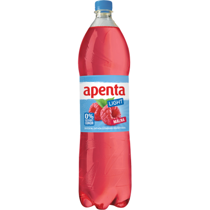 Apenta Light energiamentes málna üdítőital enyhén szénsavas ásványvízzel, édesítőszerekkel 1,5 l