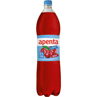 Apenta Light energiamentes meggy üdítőital enyhén szénsavas ásványvízzel, édesítőszerekkel 1,5 l