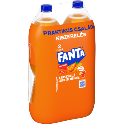 Fanta szénsavas narancsízű üdítőital 2 x 1,75 l