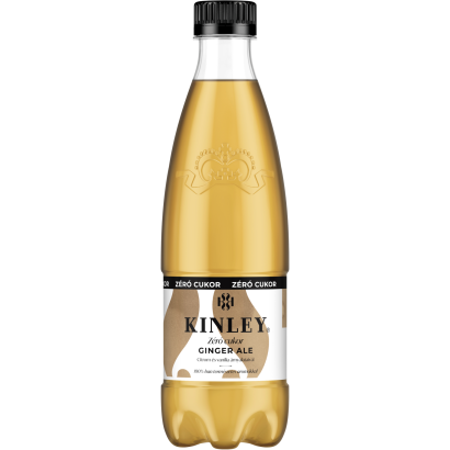 Kinley Ginger Ale Zéró cukor energiamentes szénsavas üdítőital édesítőszerekkel 500 ml