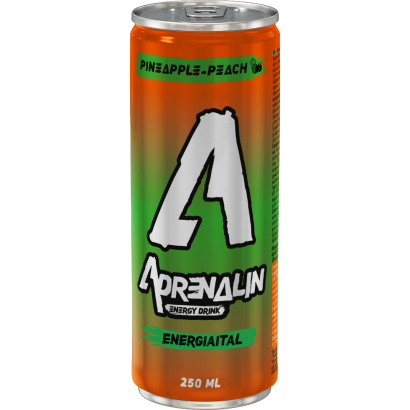 Adrenalin ananász-őszibarack ízű szénsavas energiaital 250 ml