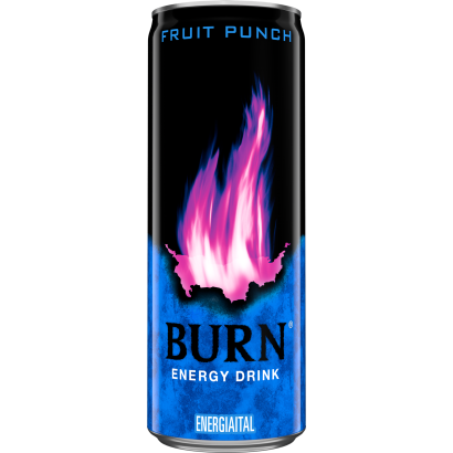Burn Fruit Punch szénsavas vegyes gyümölcsízű ital, koffeinnel 250 ml