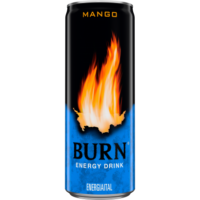 Burn szénsavas mangó ízű ital koffeinnel 250 ml
