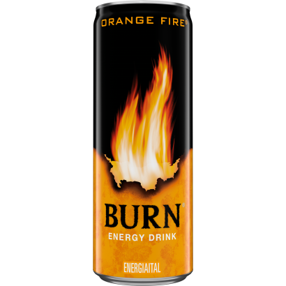 Burn szénsavas narancs ízű energiaital koffeinnel, B-vitaminokkal, inozitollal 250 ml
