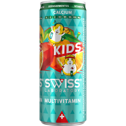 Swiss Laboratory Kids Multivitamin vegyes gyümölcsízű, szénsavmentes vitaminital 250 ml