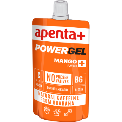 Apenta+ mangó ízű energiazselé guarana kivonattal, hozzáadott vitaminokkal 100 g