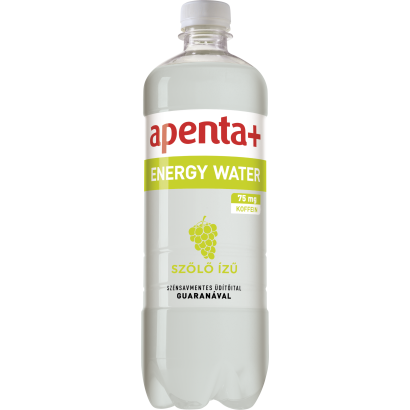 Apenta+ Energy Water szőlő ízű szénsavmentes üdítőital guaranával 750 ml