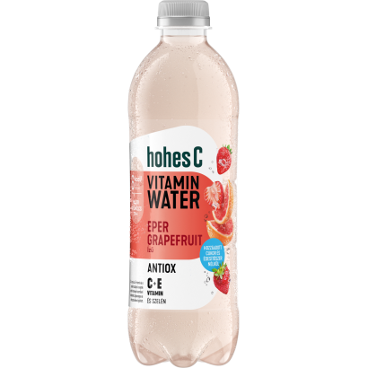 Hohes C Vitamin Water Antiox eper-grapefruit ízesítésű, gyümölcstartalmú szénsavas üdítőital 0,5 l