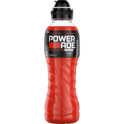 Powerade Blood Orange szénsavmentes, vérnarancsízű izotóniás sportital 500 ml